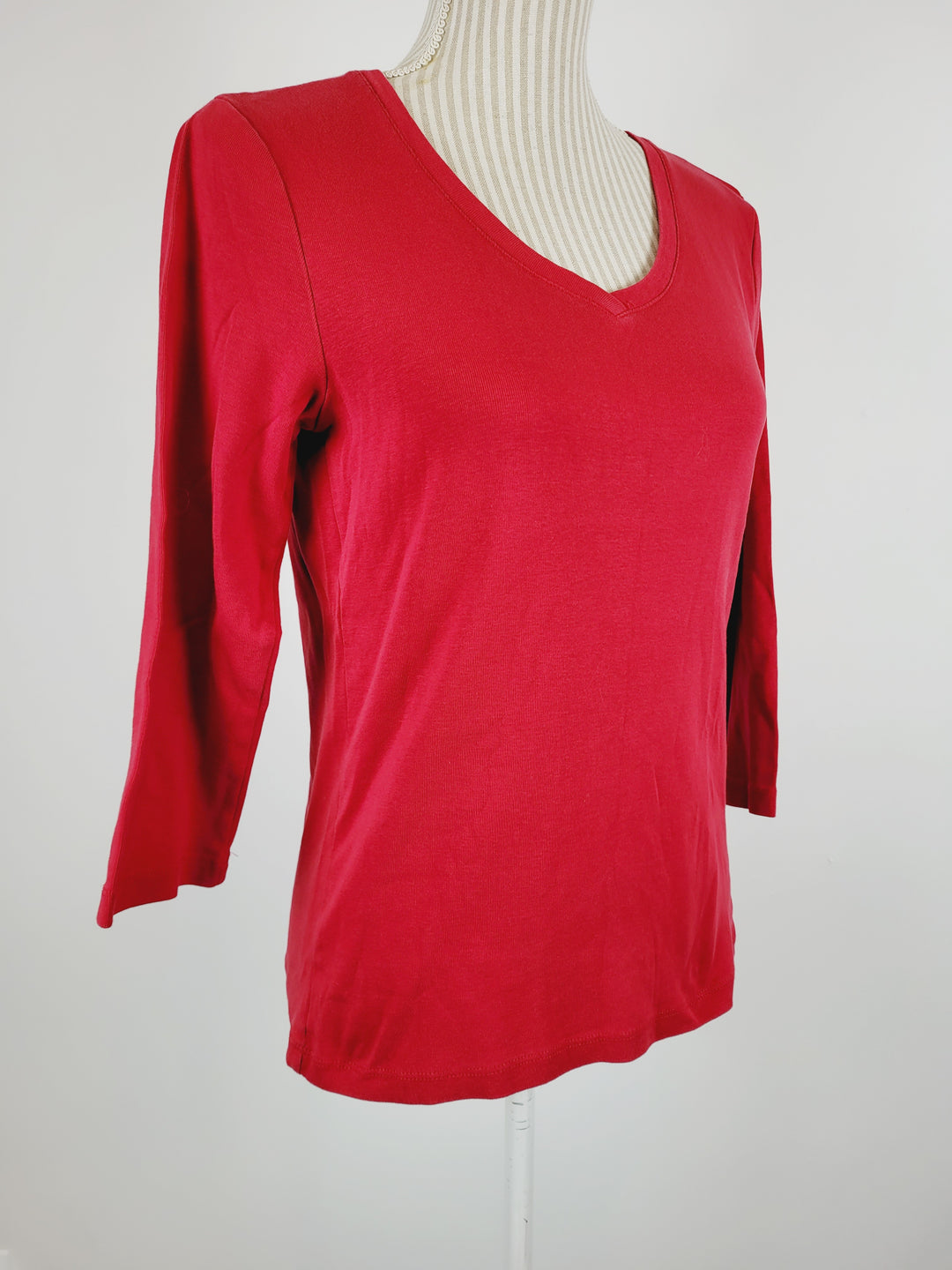 REFLECTIONS RED LONG SLEEVE TOP LADIES SMALL PRE-LOVED