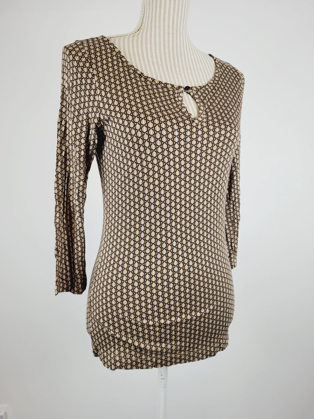 BANANA REPUBLIC PATTERNED TOP LADIES SMALL PRE-LOVED