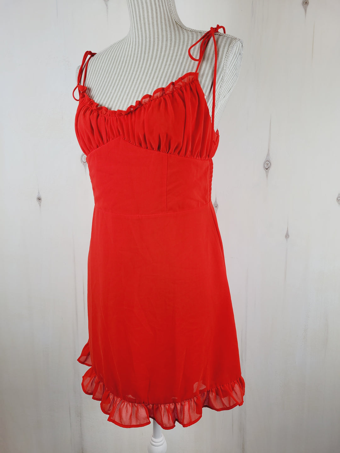 SHEIN BRIGHT RED DRESS LADIES LARGE PRE-LOVED