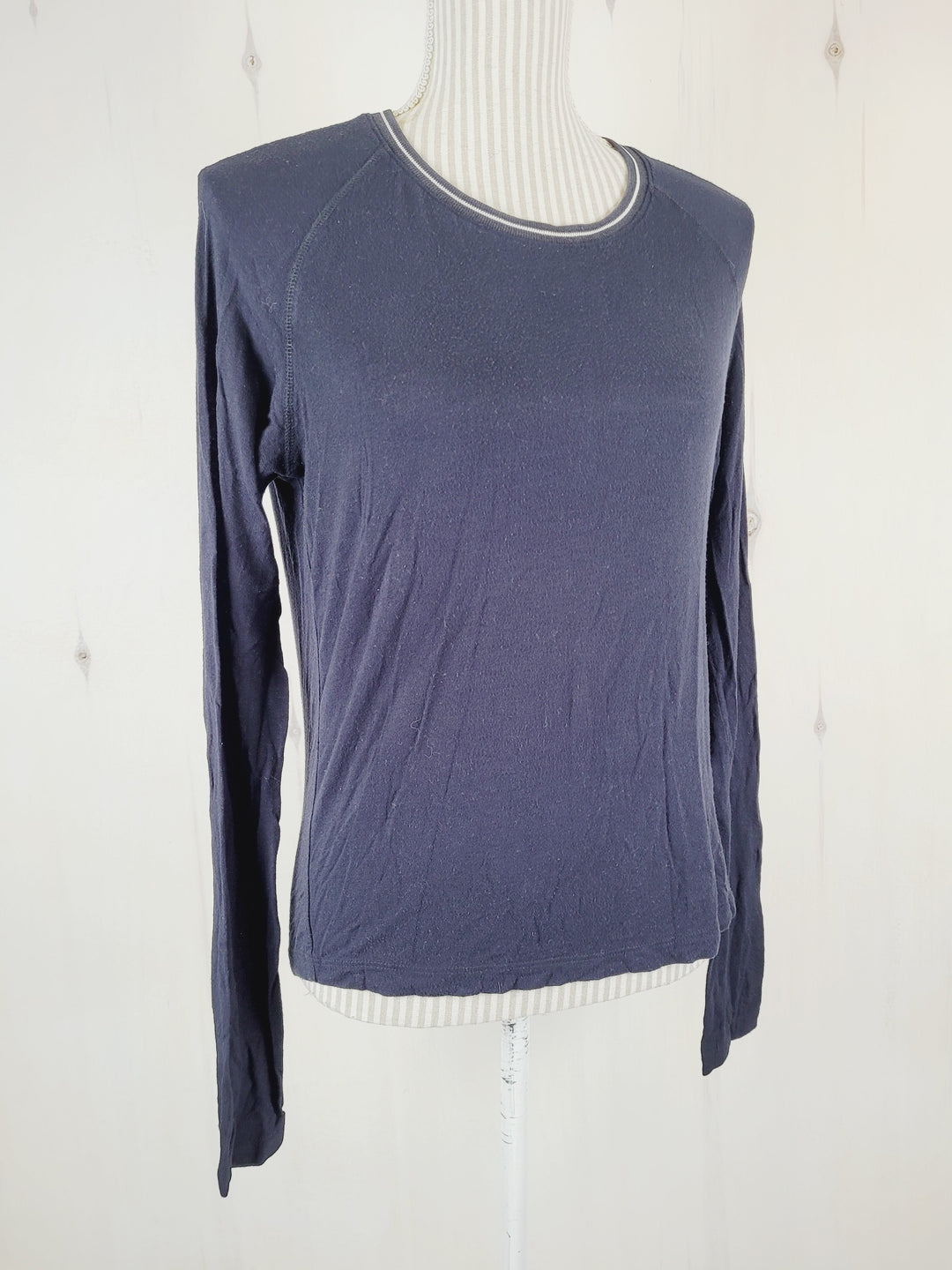 HARLOW BLACK LONG SLEEVE TOP LADIES MEDIUM PRE-LOVED