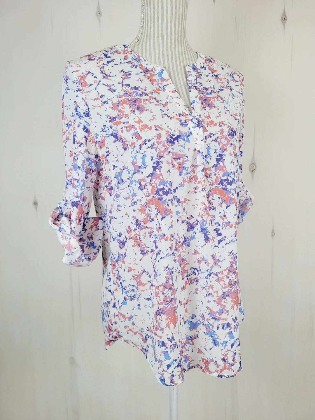 DAHLIA SPLATTER BLOUSE LADIES MEDIUM PRE-LOVED