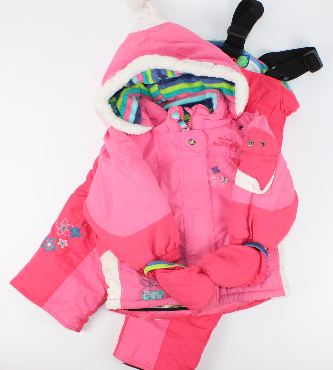 GAGOU TAGOU SNOWSUIT PINK 24M PRE-LOVED
