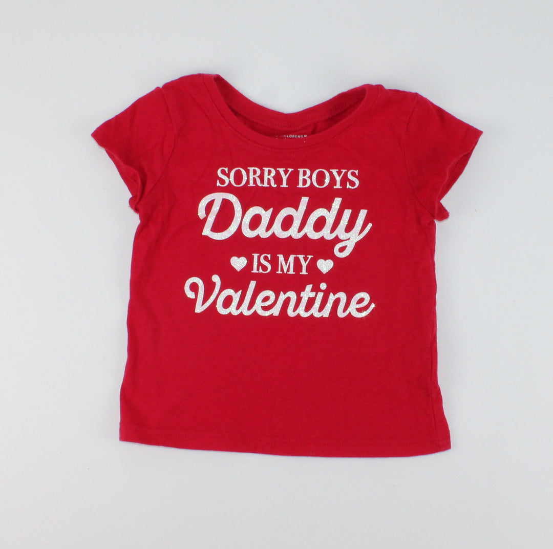CHILDRENS PLACE VALENTINE TSHIRT 18-24M PRE-LOVED