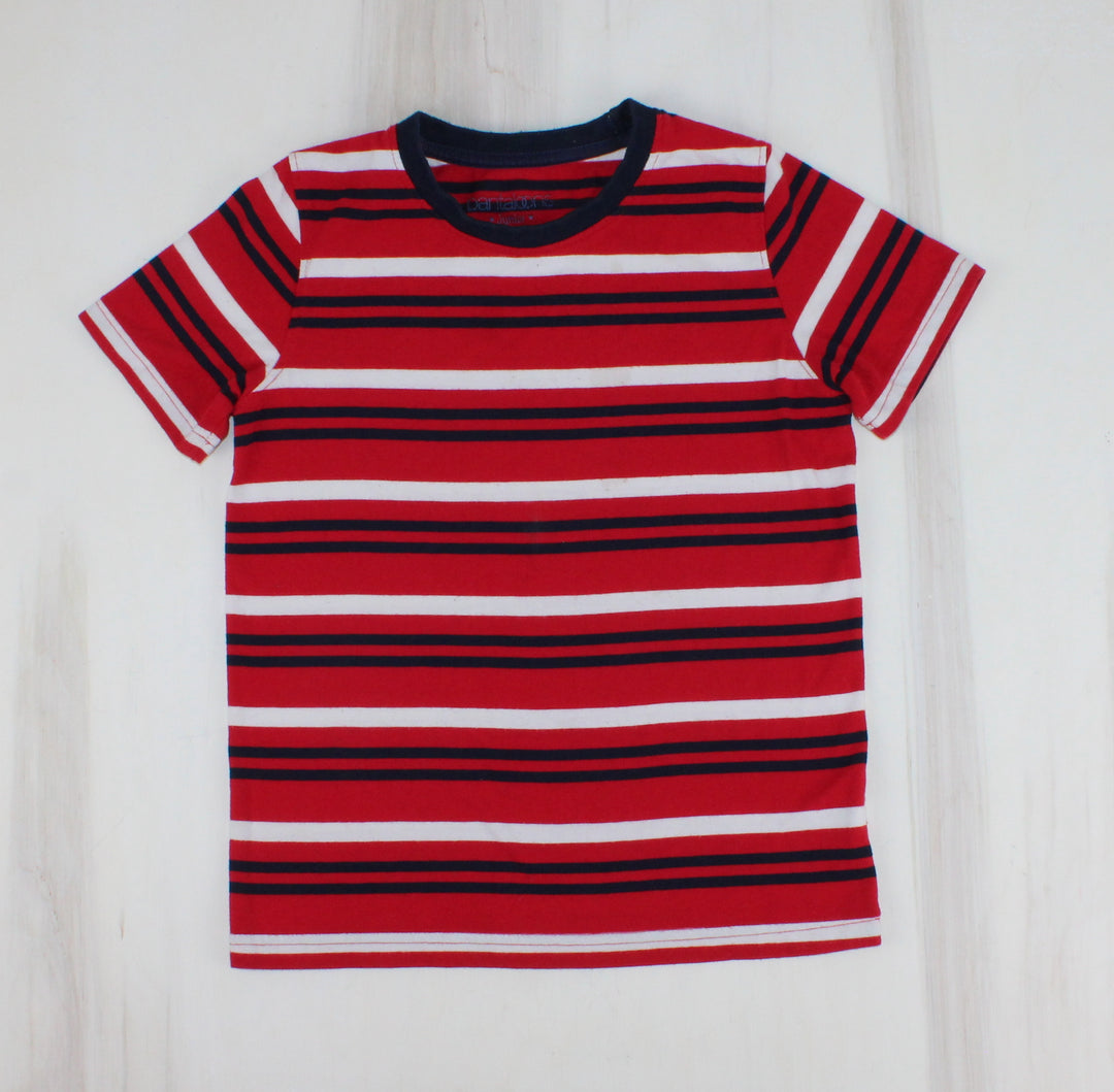 PANTALOONS STRIPED RED SHIRT 6Y PRE-LOVED