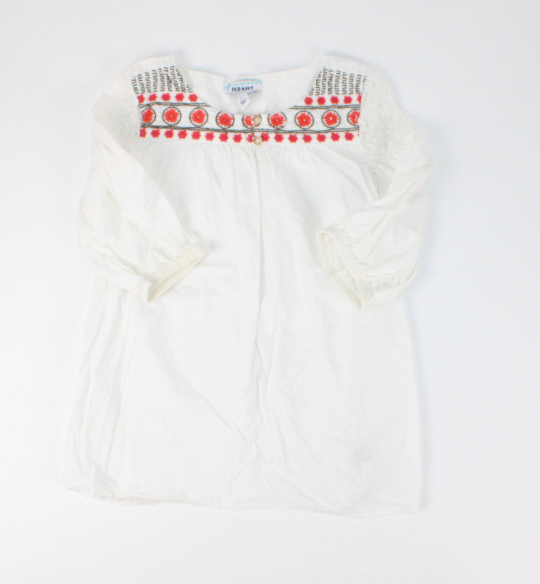 OLD NAVY WHITE BLOUSE 6-7Y PRE-LOVED