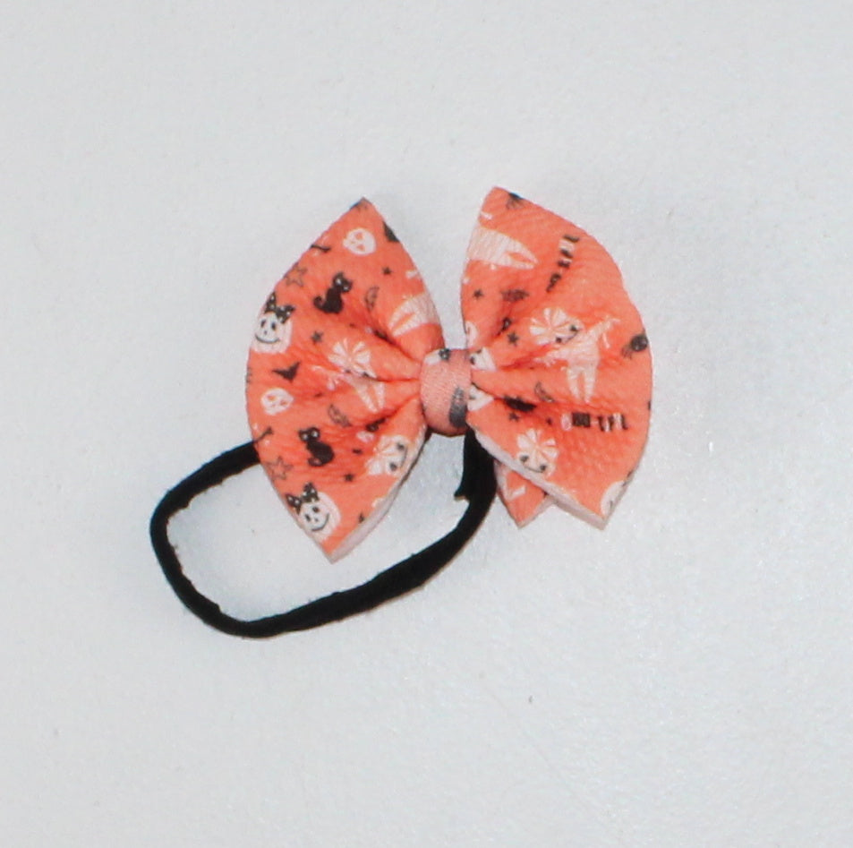 HALLOWEEN HEADBAND FABRIC BOW PRE-LOVED