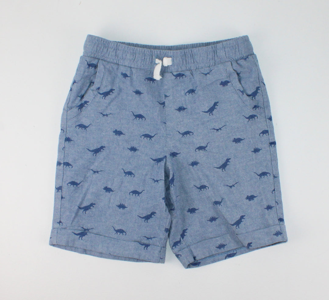 ANDY & EVAN DINO DENIM SHORTS 7Y PRE-LOVED