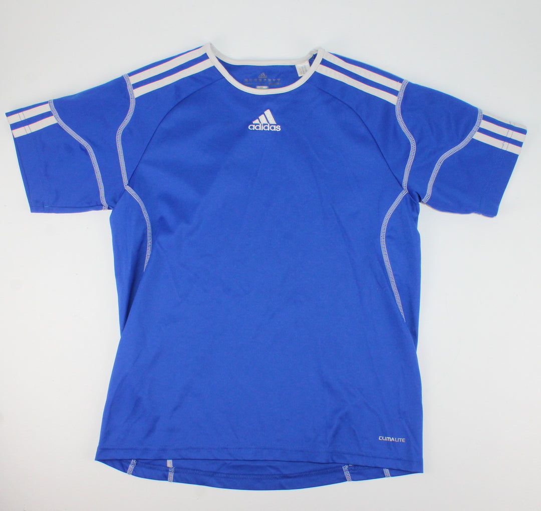 ADIDAS ATHLETIC BLUE TSHIRT YOUTH MEDIUM PRE-LOVED