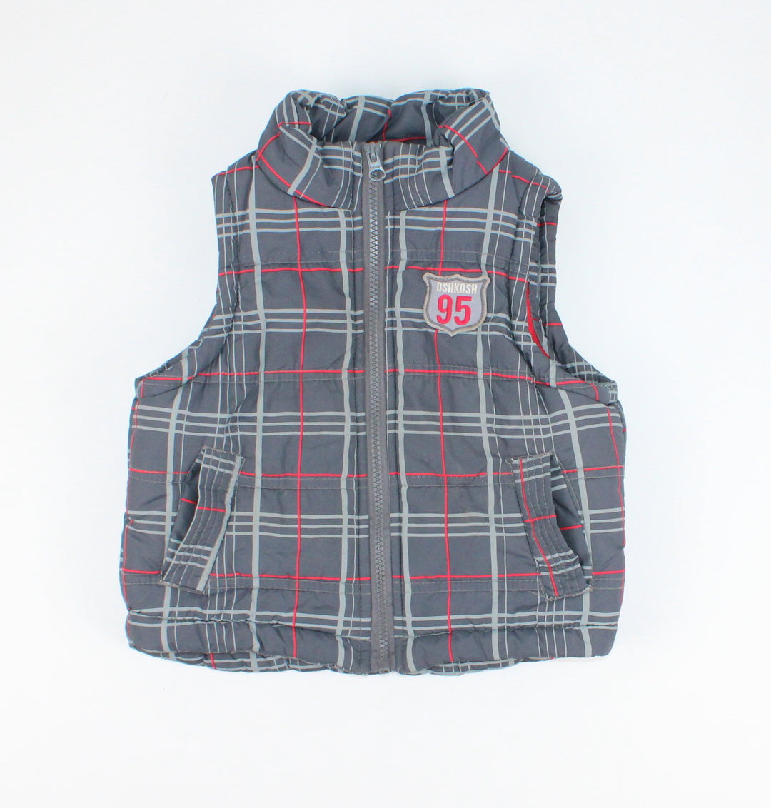 OSH KOSH PLAID VEST 3Y PRE-LOVED