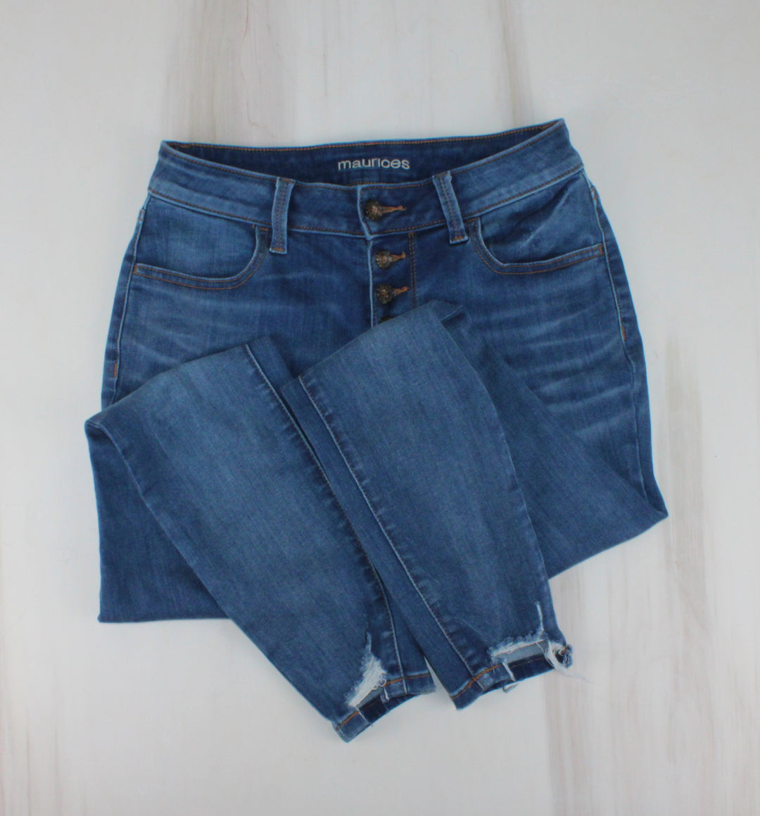 MAURICES JEANS WITH BUTTONS LADIES SMALL PRE-LOVED