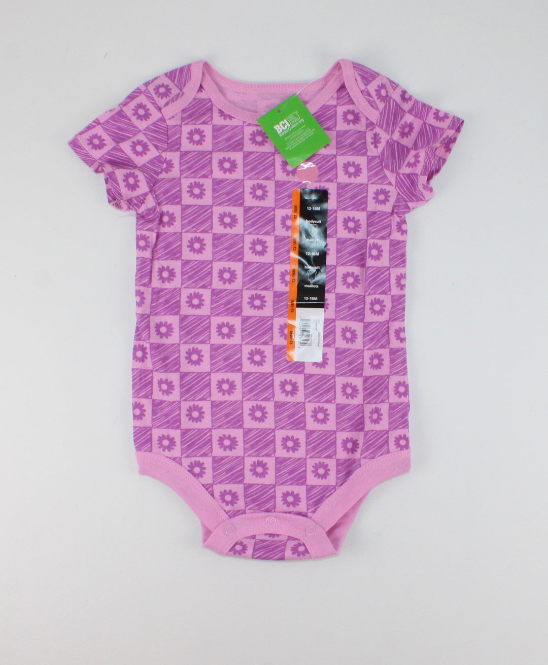 GEORGE PURPLE DAISY ONESIE 12-18M PRE-LOVED