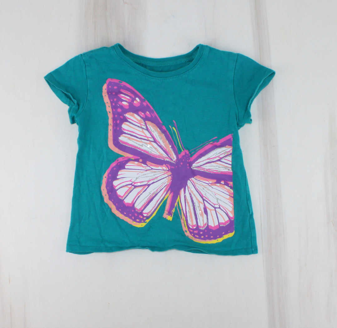CHILDRENS PLACE BUTTERFLY TSHIRT 4Y PRE-LOVED