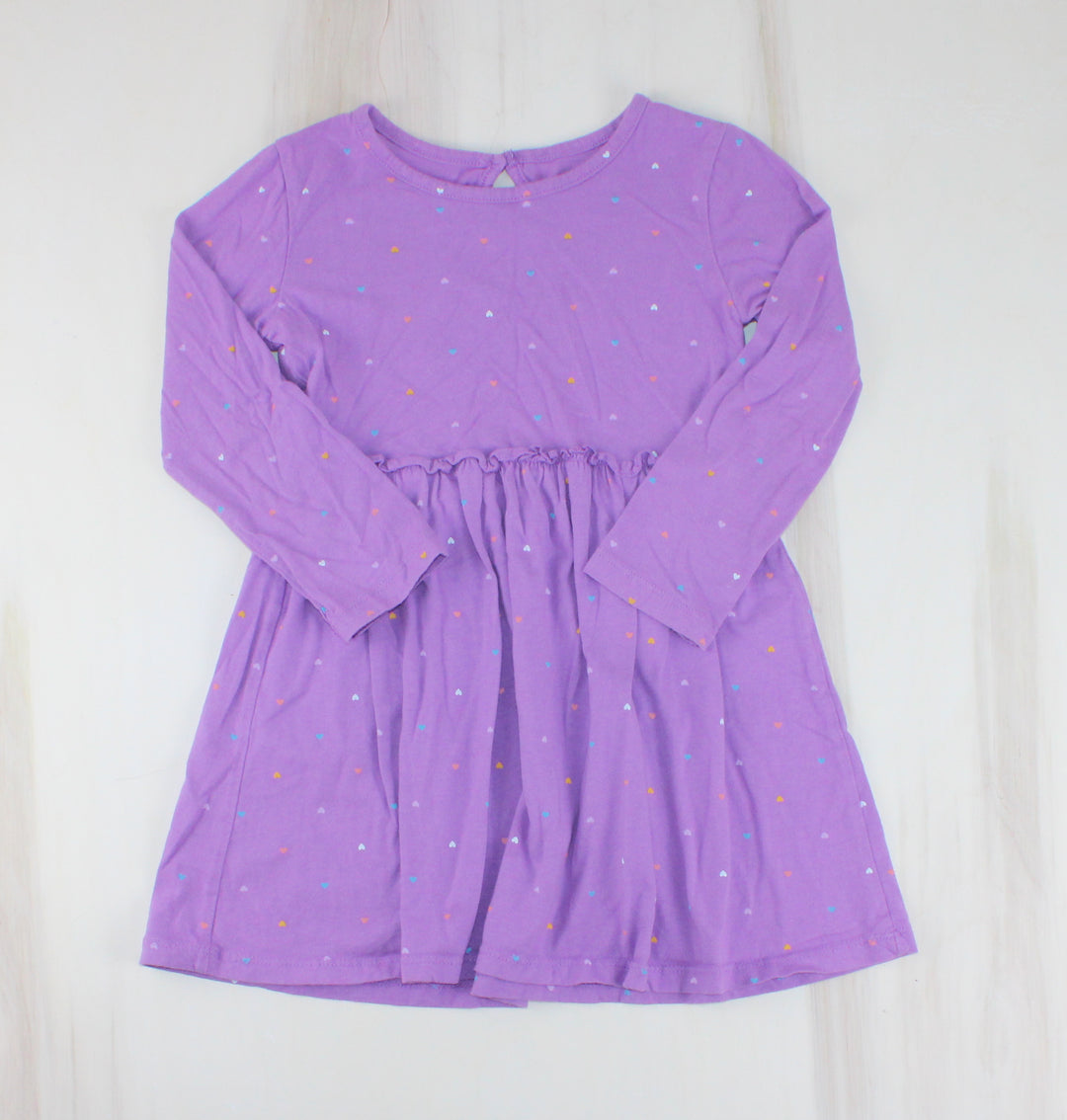 GEORGE PURPLE HEART DRESS 5Y PRE-LOVED