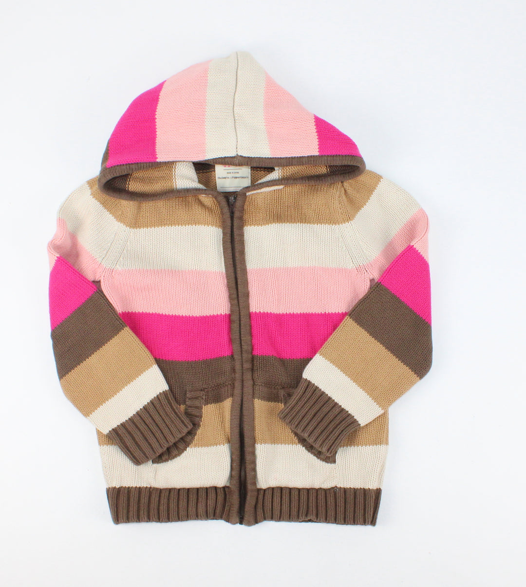 OLD NAVY ZIP KNIT SWEATER 4Y PRE-LOVED