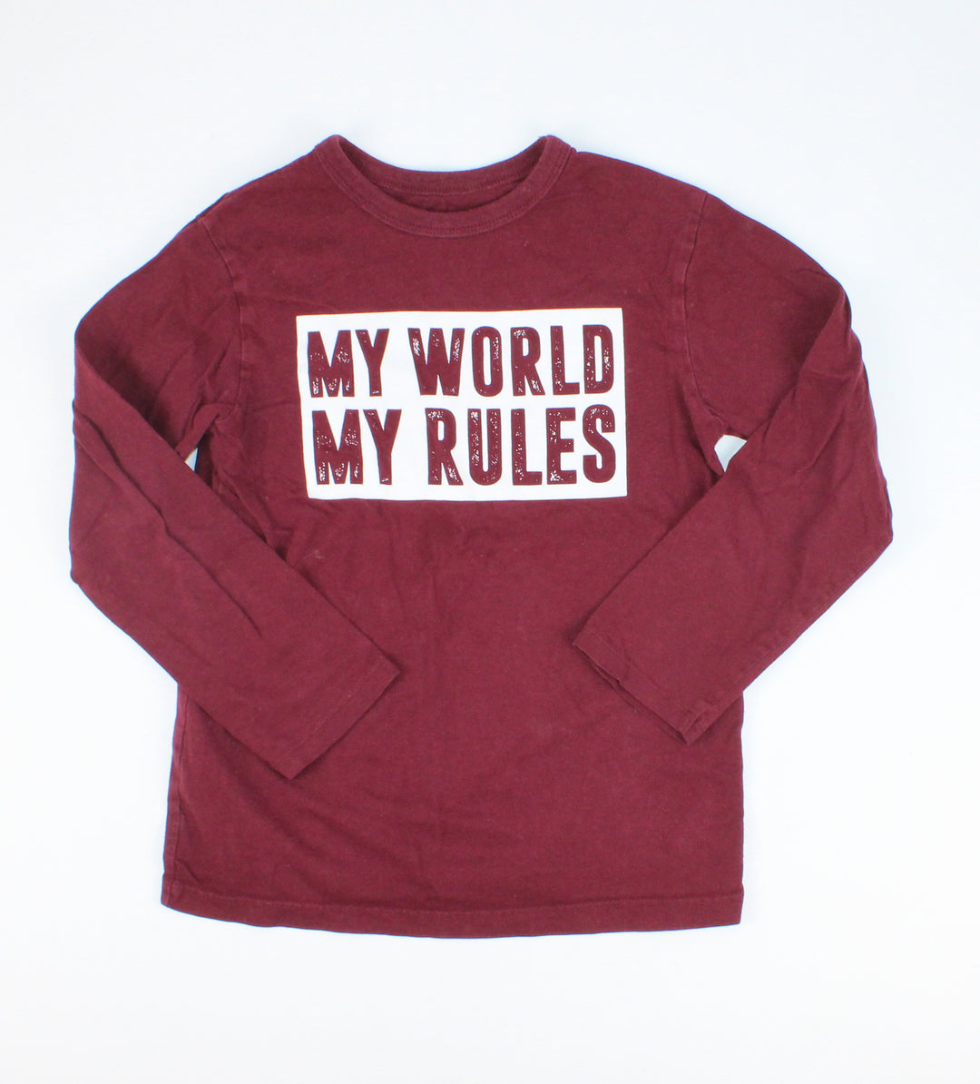 CHILDRENS PLACE MAROON TOP 5/6Y PRE-LOVED
