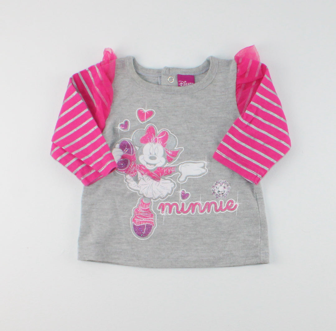 DISNEY MINNIE MOUSE LONG SLEEVE TOP 3M PRE-LOVED