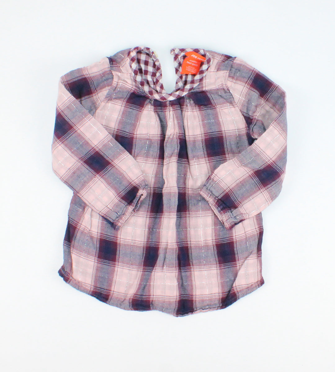 JOE FRESH PLAID TOP 2Y PRE-LOVED