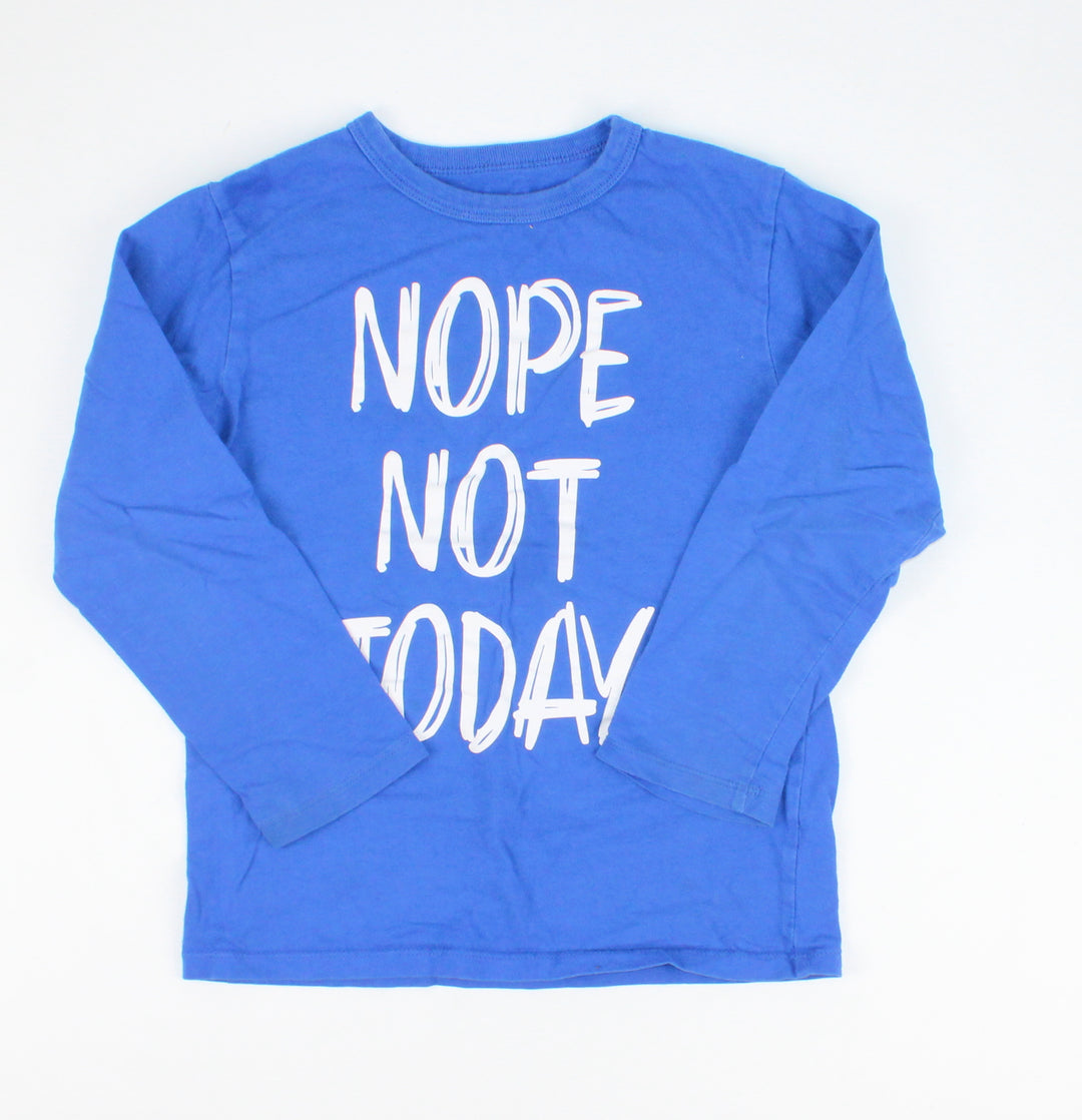 CHILDRENS PLACE BLUE LS TOP 5/6Y PRE-LOVED