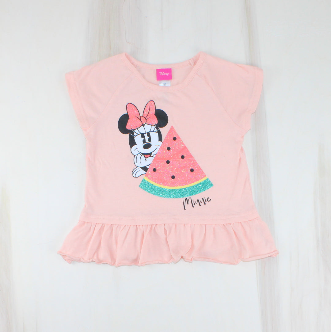 DISNEY MINNIE MOUSE WATERMELON TOP 5Y PRE-LOVED