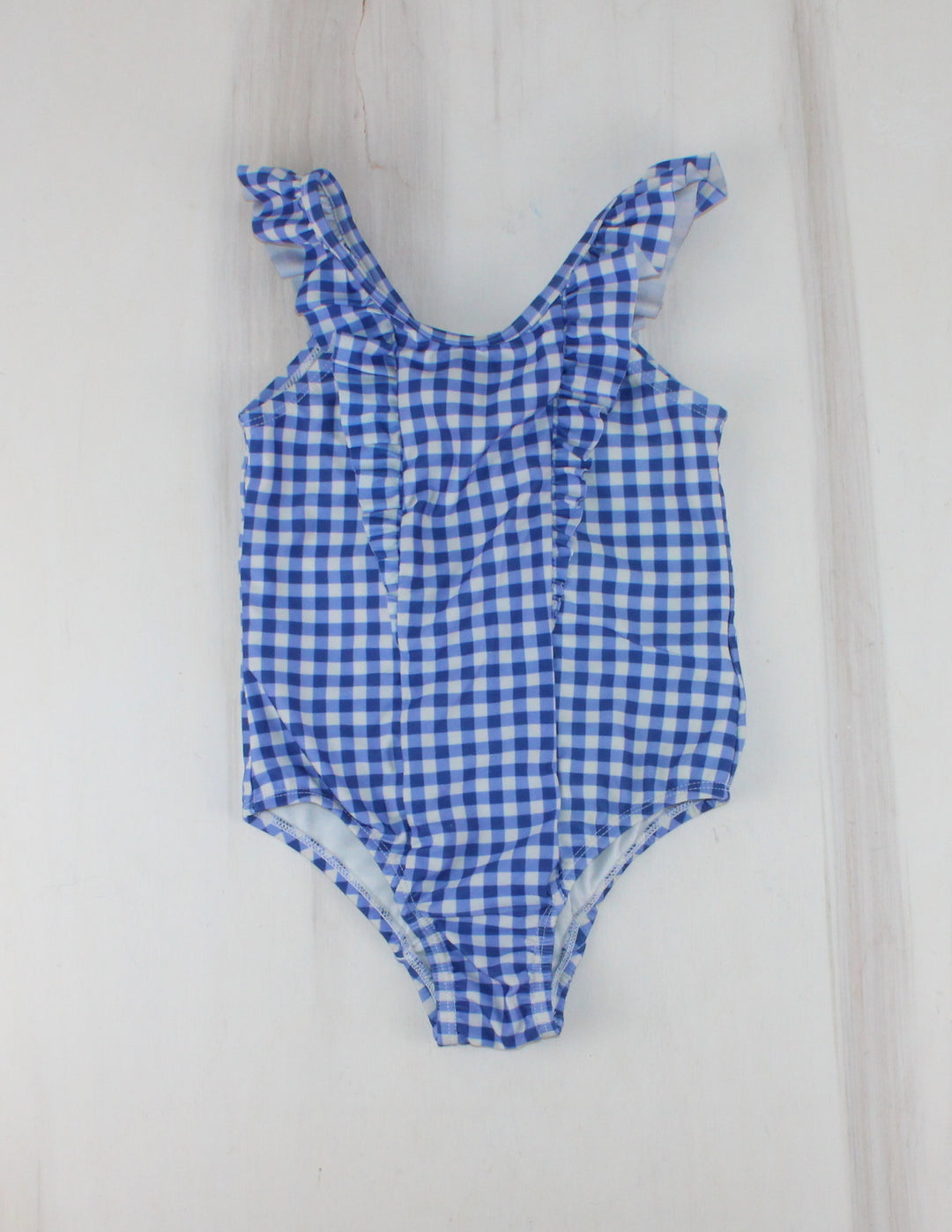 GAP GINGHAM BLUE SWIMSUIT 5Y PRE-LOVED