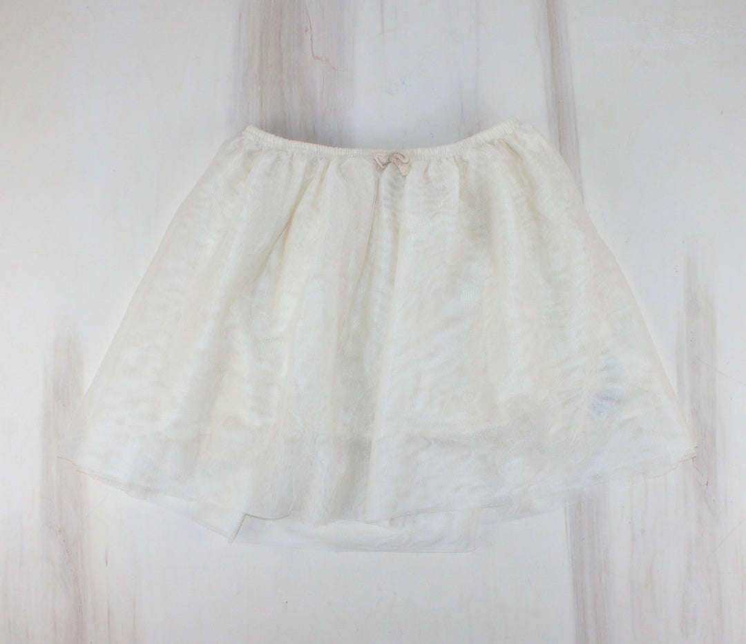 OLD NAVY IVORY TULLE SKIRT 6Y PRE-LOVED