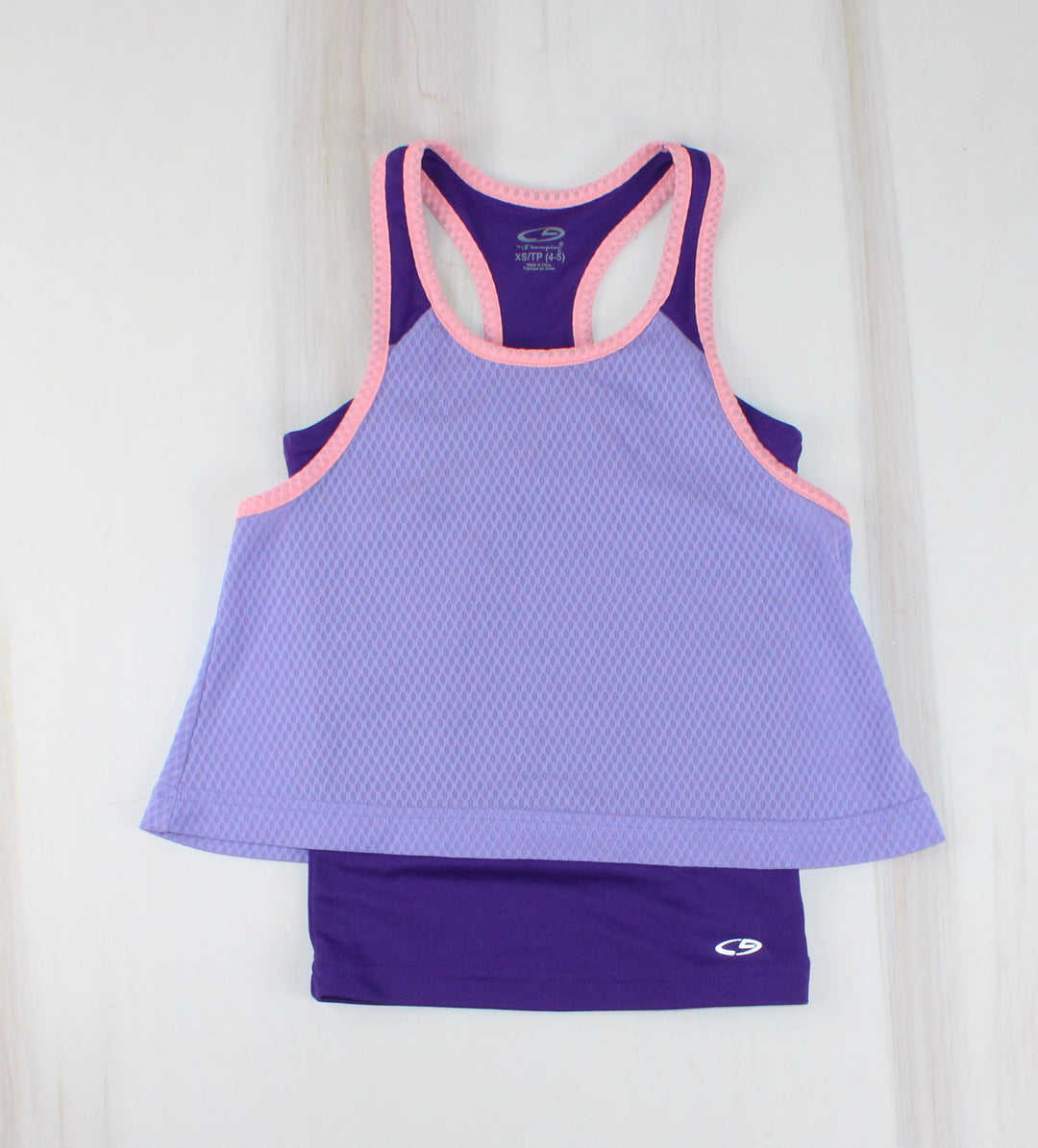 CHAMPION ATHLETIC PURPLE TANK 4-5Y PRE-LOVED