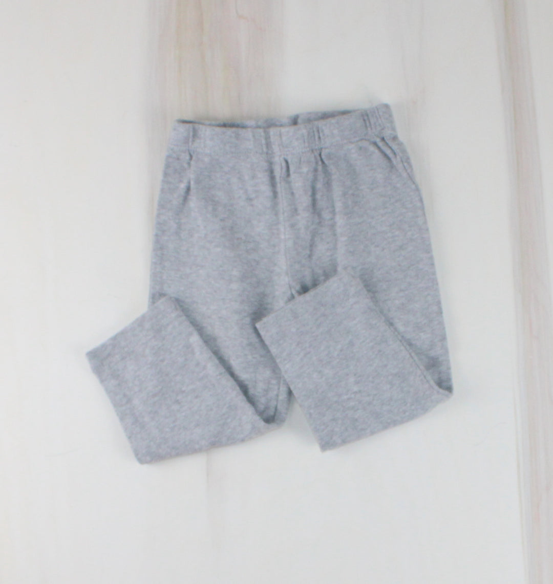 CARTERS GREY COTTON PANTS 18M PRE-LOVED