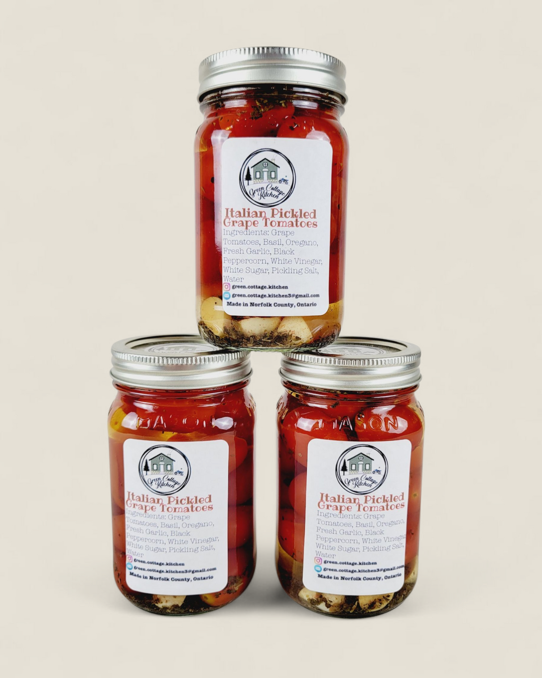 Green Cottage Kitchen, Italian Pickled Grape Tomatoes