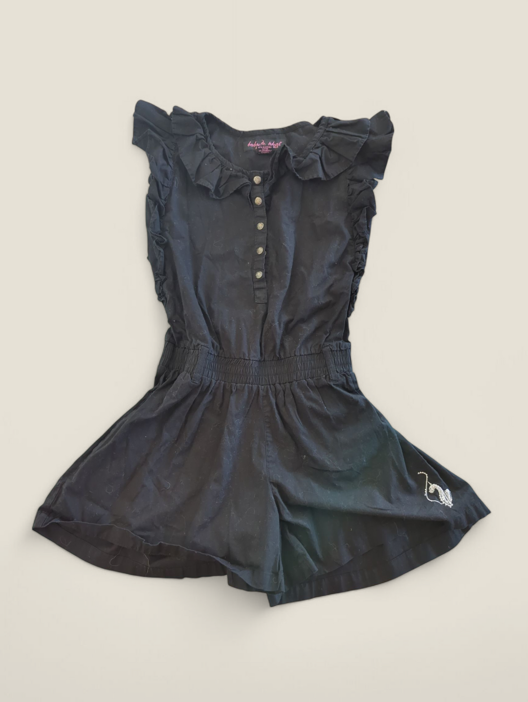 BABY PHAT BLACK ROMPER YOUTH MEDIUM PRE-LOVED