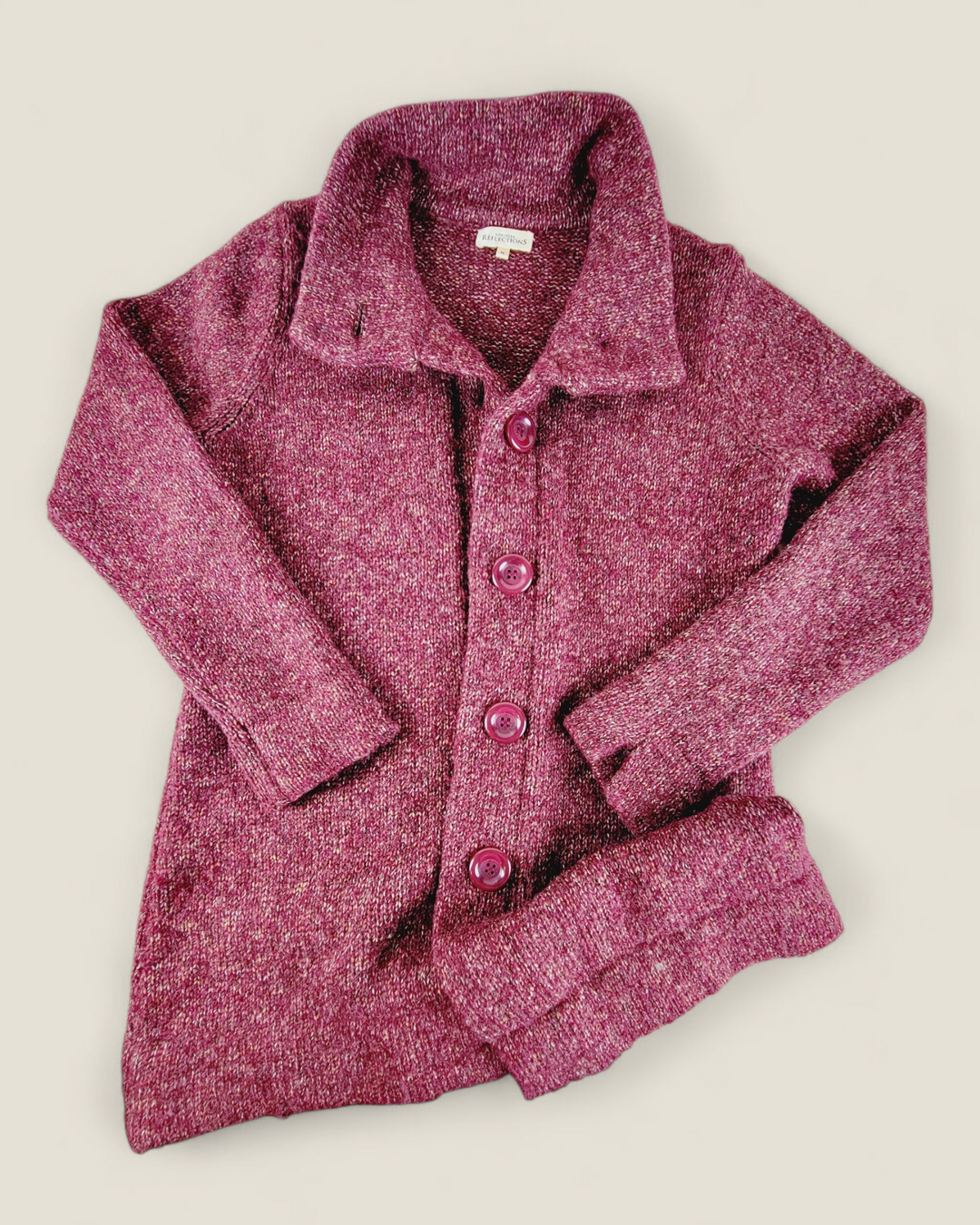 NORTHERN REFLECTIONS MAROON LONG SWEATER LADIES MEDIUM PRE-LOVED