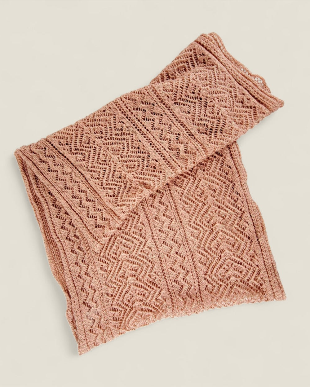 CALL IT SPRING CORAL & GOLD INFINITY SCARF PRE-LOVED