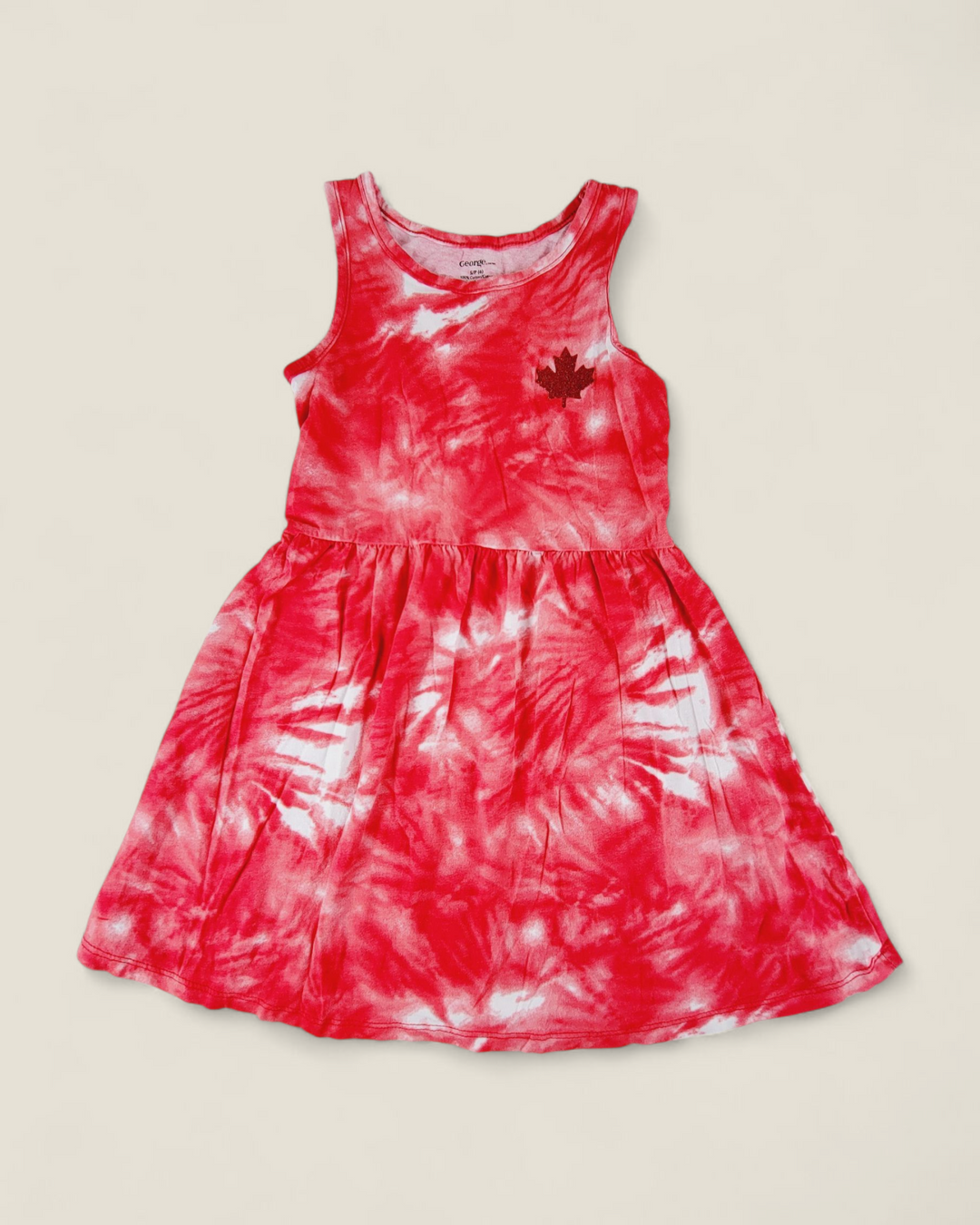 GEORGE CANADA TYE DYE DRESS GIRLS 6Y PRE-LOVED