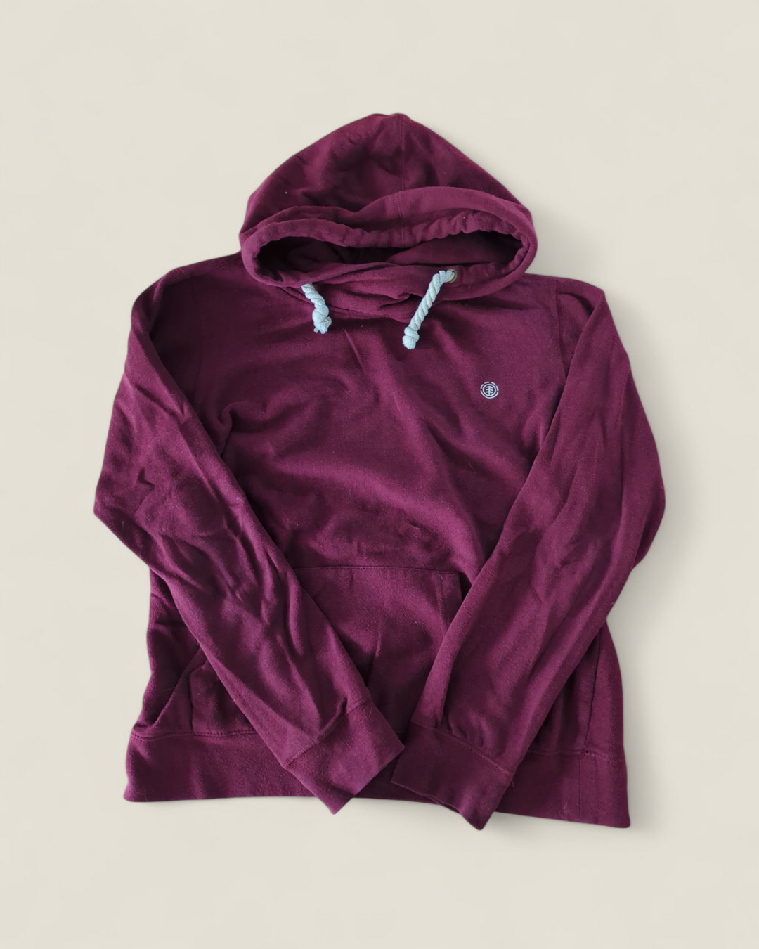 ELEMENT MAROON HOODIE LADIES MEDIUM PRE-LOVED