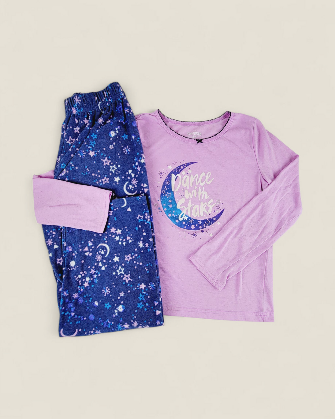 OSH KOSH DANCE WITH STARS PYJAMAS (FLEECE BOTTOM) 12Y PRE-LOVED