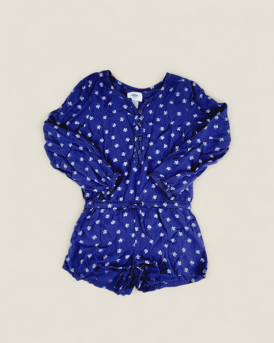 OLD NAVY BLUE ROMPER 6-7Y PRE-LOVED