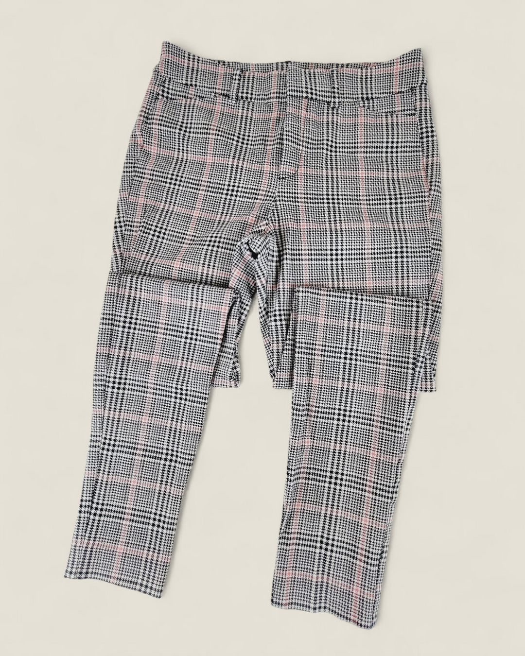 OLD NAVY PIXIE HIGH RISE PLAID PANTS LADIES SIZE 4 PRE-LOVED