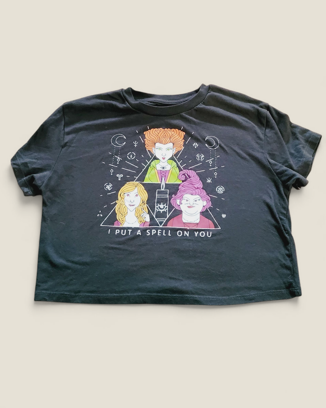 HOCUS POCUS CROPPED TOP 7/8Y PRE-LOVED