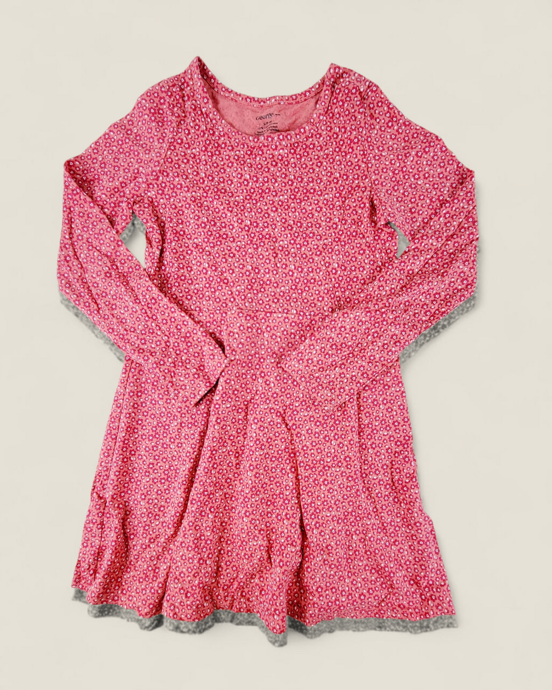 GEORGE PINK FLORAL DRESS GIRLS 6Y PRE-LOVED