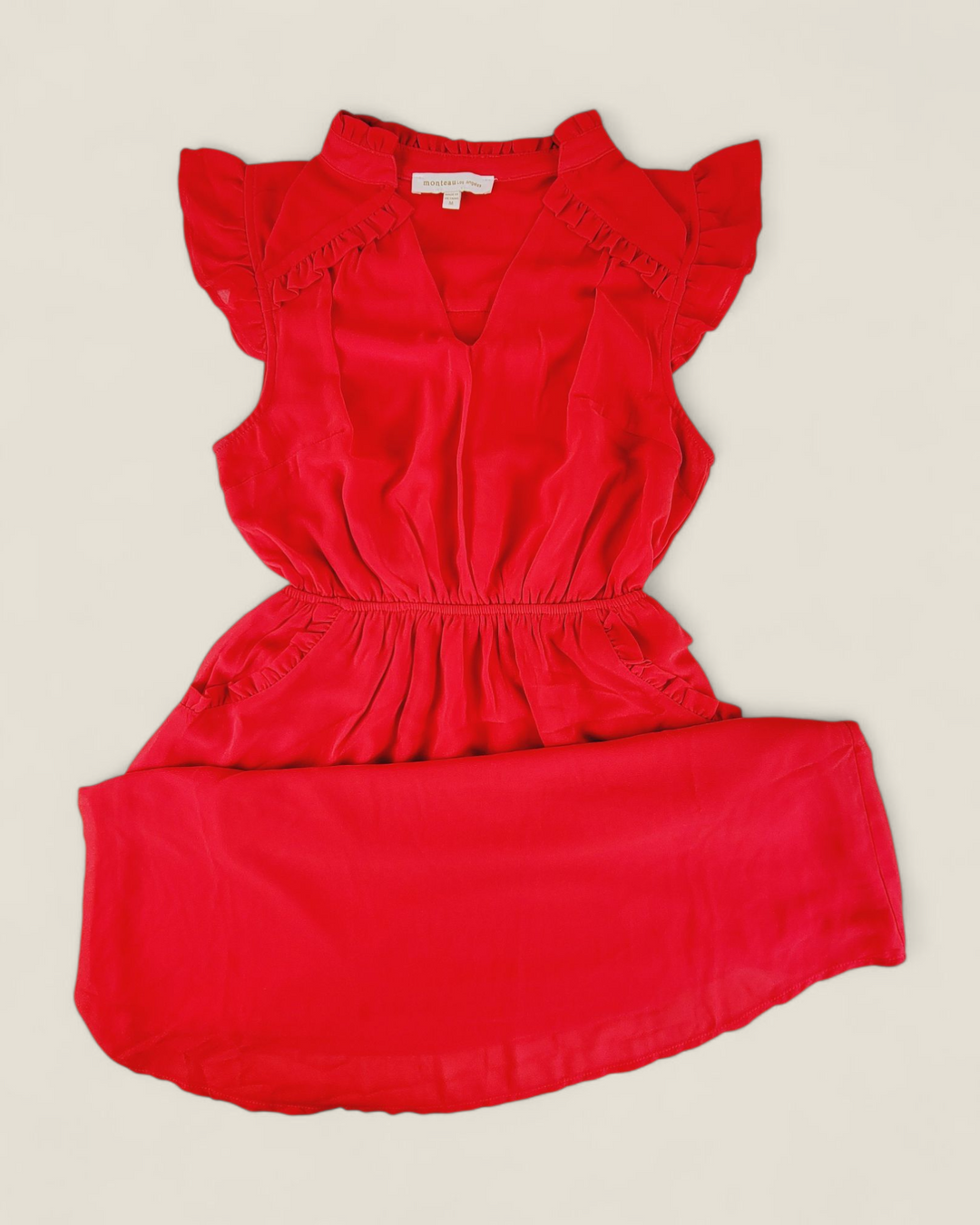 MONTEAU CORAL DRESS WITH POCKETS LADIES MEDIUM PRE-LOVED
