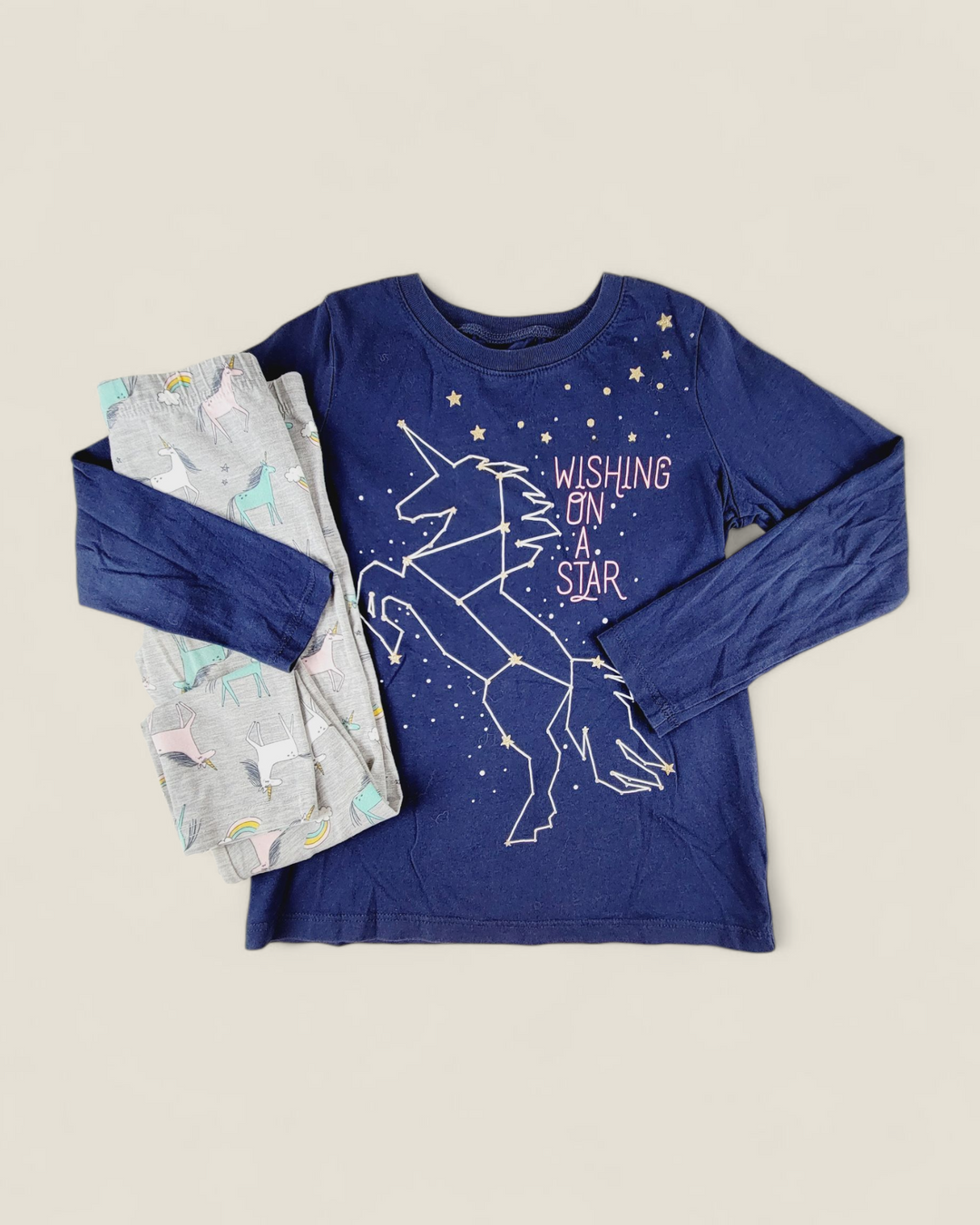 CARTERS/OSHKOSH UNICORN OUTFIT GIRLS 6Y PRE-LOVED