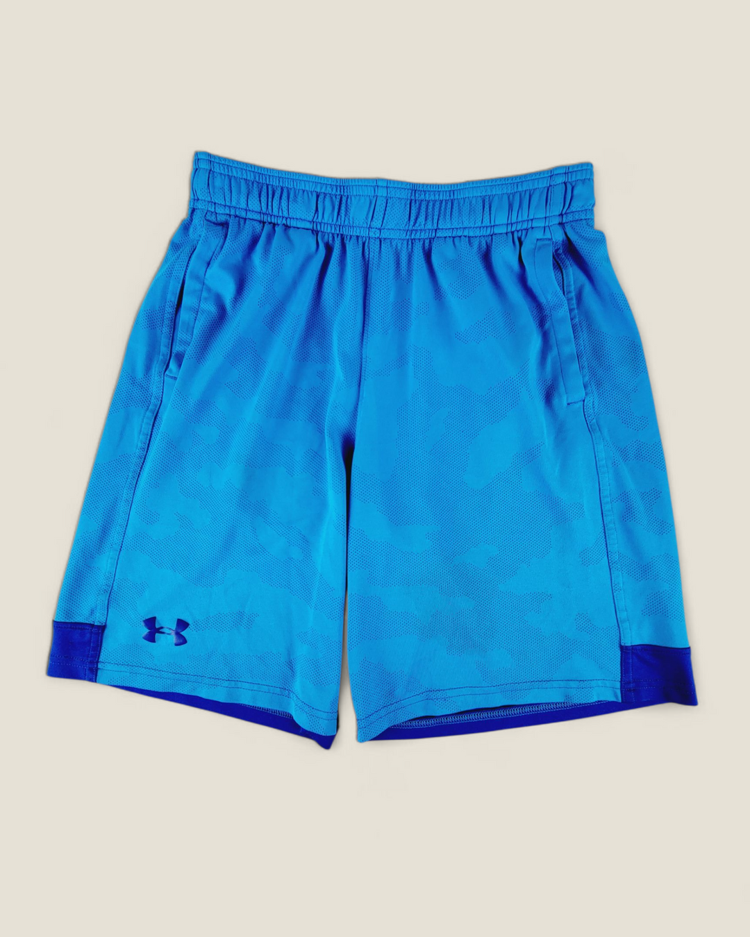 UNDER ARMOUR BLUE ATHLETIC SHORTS YOUTH LARGE PRE-LOVED