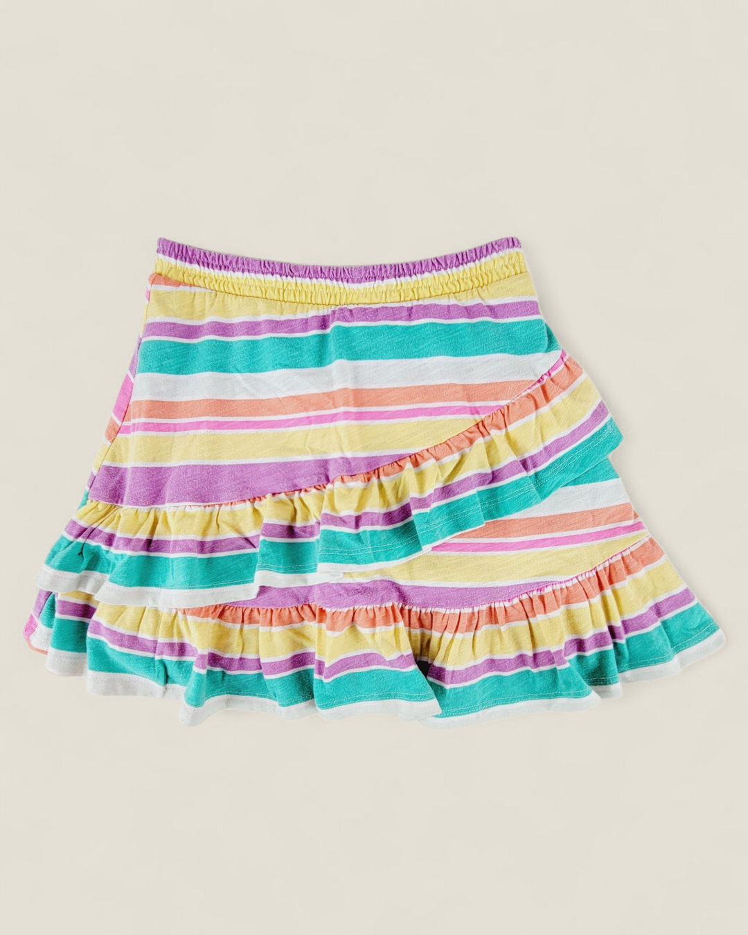 GEORGE STRIPED SKIRT GIRLS 7-8Y PRE-LOVED
