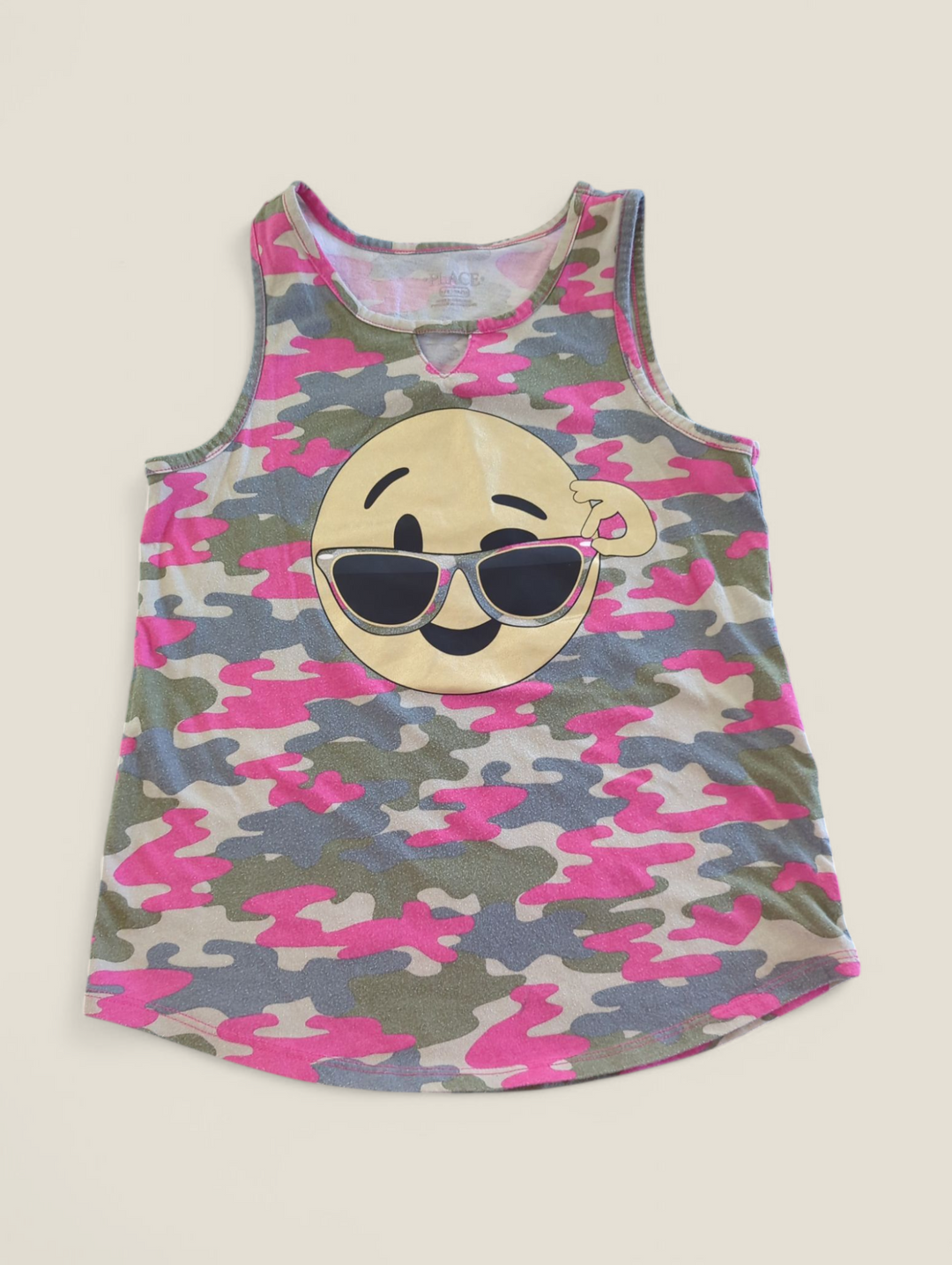 CHILDRENS PLACE CAMO TANK TOP 10/12Y PRE-LOVED