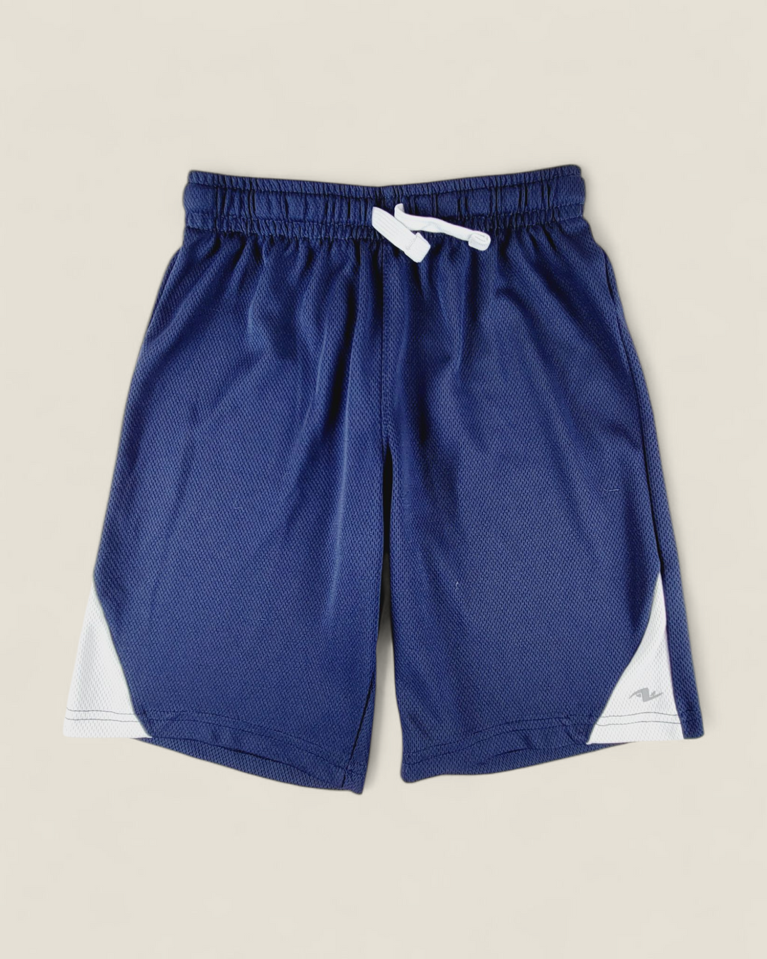 ATHLETIC WORKS NAVY SHORTS BOYS 10-12Y PRE-LOVED