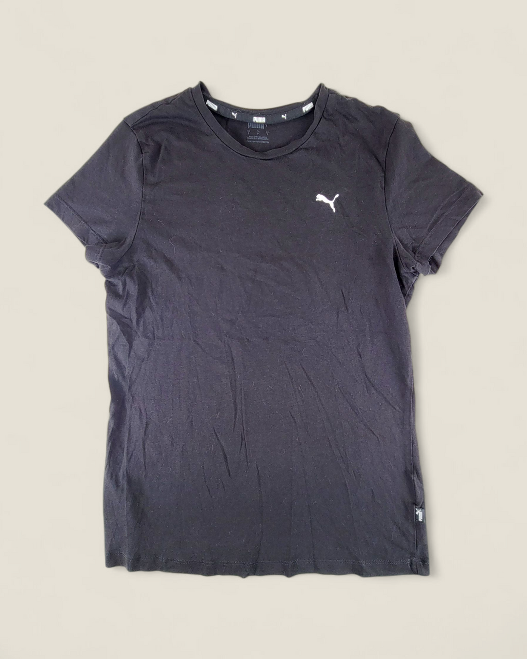 PUMA BLACK TEE LADIES SMALL PRE-LOVED