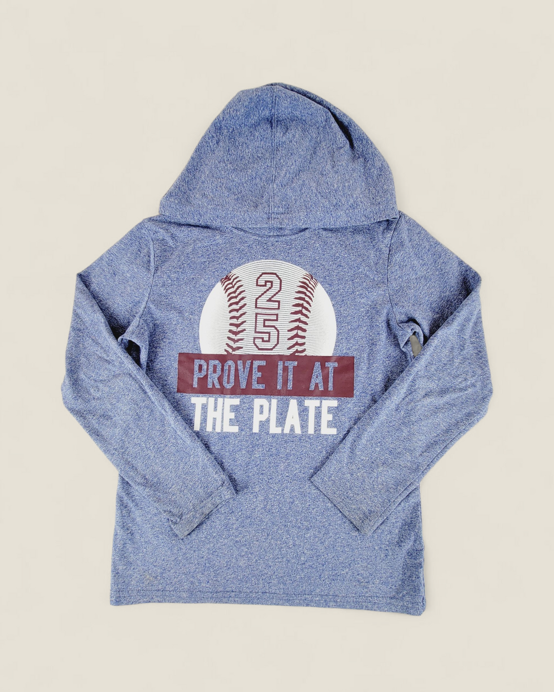CHILDRENS PLACE BASEBALL HOODIE 7-8Y PRE-LOVED