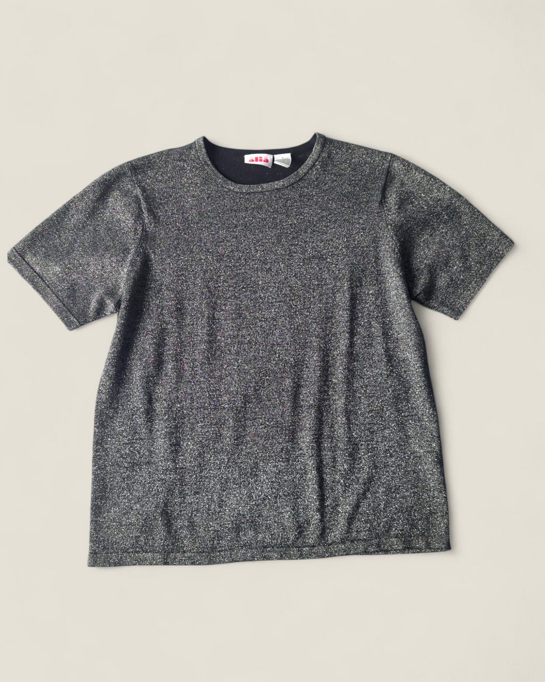 ALIA SILVER T SHIRT SWEATER LADIES LARGE PRE-LOVED