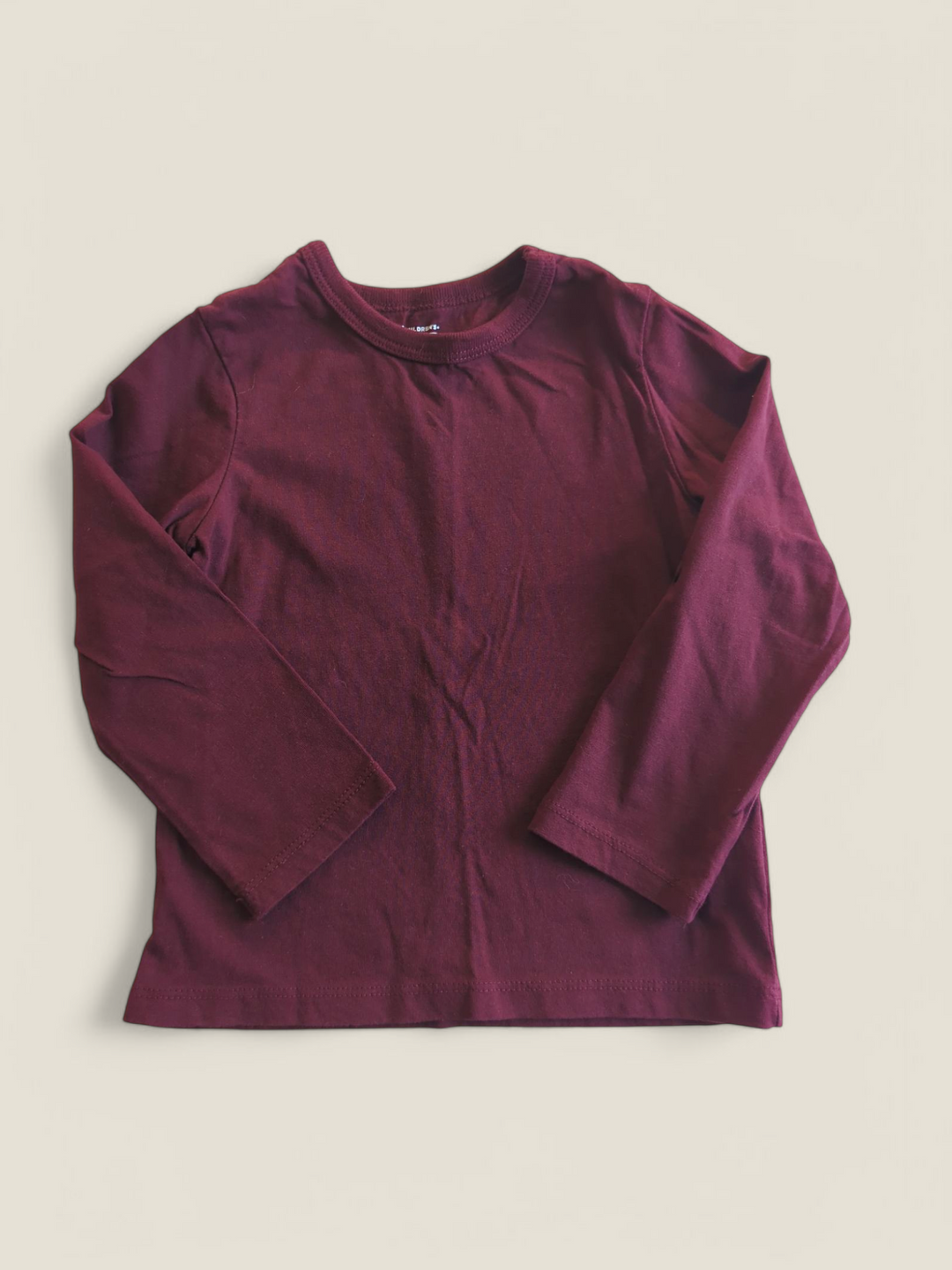 OLD NAVY MAROON LONG SLEEVE TOP 2Y PRE-LOVED