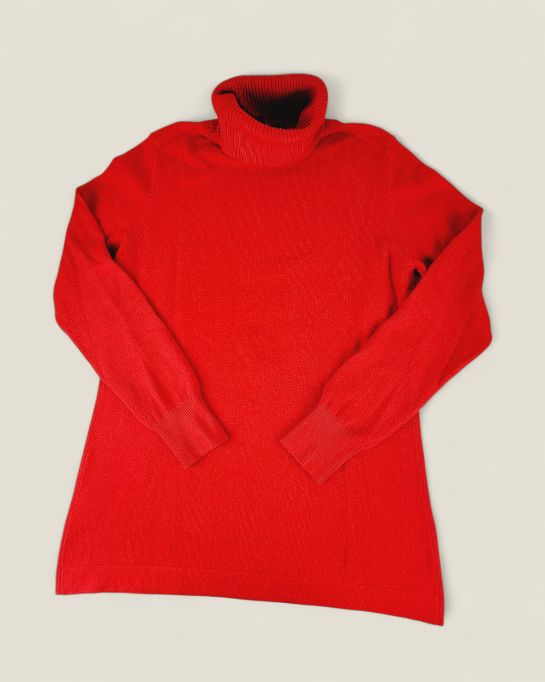 FRENCH CONNECTION RED SWEATER LADIES LARGE PRE-LOVED