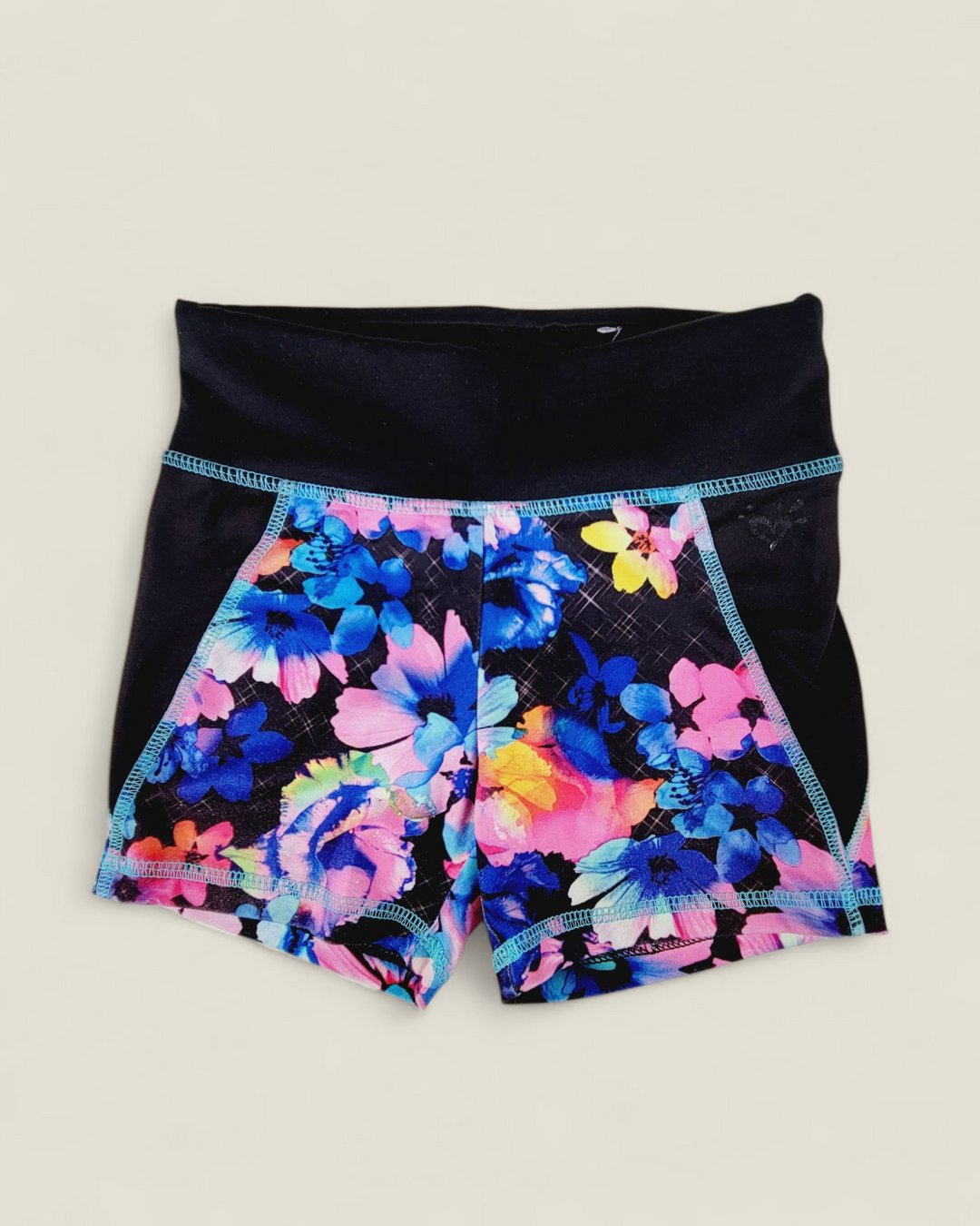 JUSTICE ACTIVE FLORAL SHORTS GIRLS 6Y PRE-LOVED